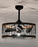 Home Accessories 24.8" Selma Indoor Ceiling Fan with Light Kit and Remote