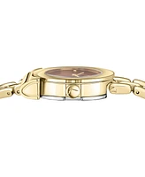 Ferragamo Women's Swiss Gancino Gold Ion Plated Bracelet Watch 27mm