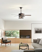 Home Accessories 52" Cadence 2-Light Indoor Ceiling Fan with Light Kit and Remote