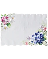 Elrene Hydrangea Cutwork Fabric Placemat, 13" x 19"