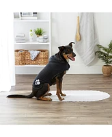 Bone Dry Terry Microfiber Pet Robe Embroidered Paw Print