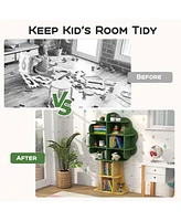 Costway Tree Bookcase Kids 6-Tier Toy Storage Organizer with Open Storage Shelves