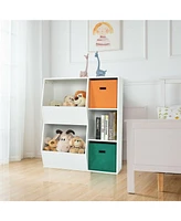 Gouun Kids Toy Storage Cabinet Shelf Organizer