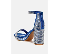 London Rag Mejuri Rhinestones And Pearl Embellished Sandals