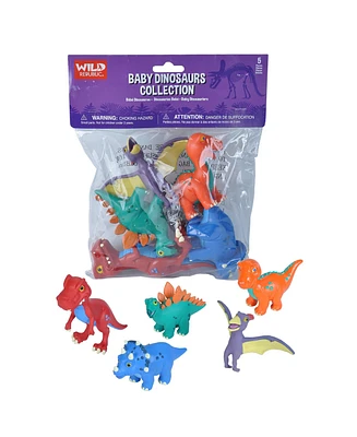 Wild Republic Polybag Dinosaur Baby Figurines, 5 Pieces