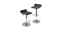 Slickblue 3 Piece Modern Dining Set with Bistro Table and Two Stools