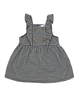 Baby Mode Girls Bodysuit and Houndstooth Jumper, 2-Piece Set