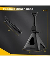 Gouun 6 Ton 13000 lbs Capacity Metal Car Lifting Stands with 14-23 Inch Adjustable Height