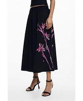 Desigual Women's Orchid midi skirt