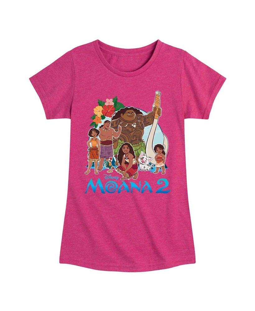 Disney Big Girls Moana 2 Graphic Short Sleeve Tee