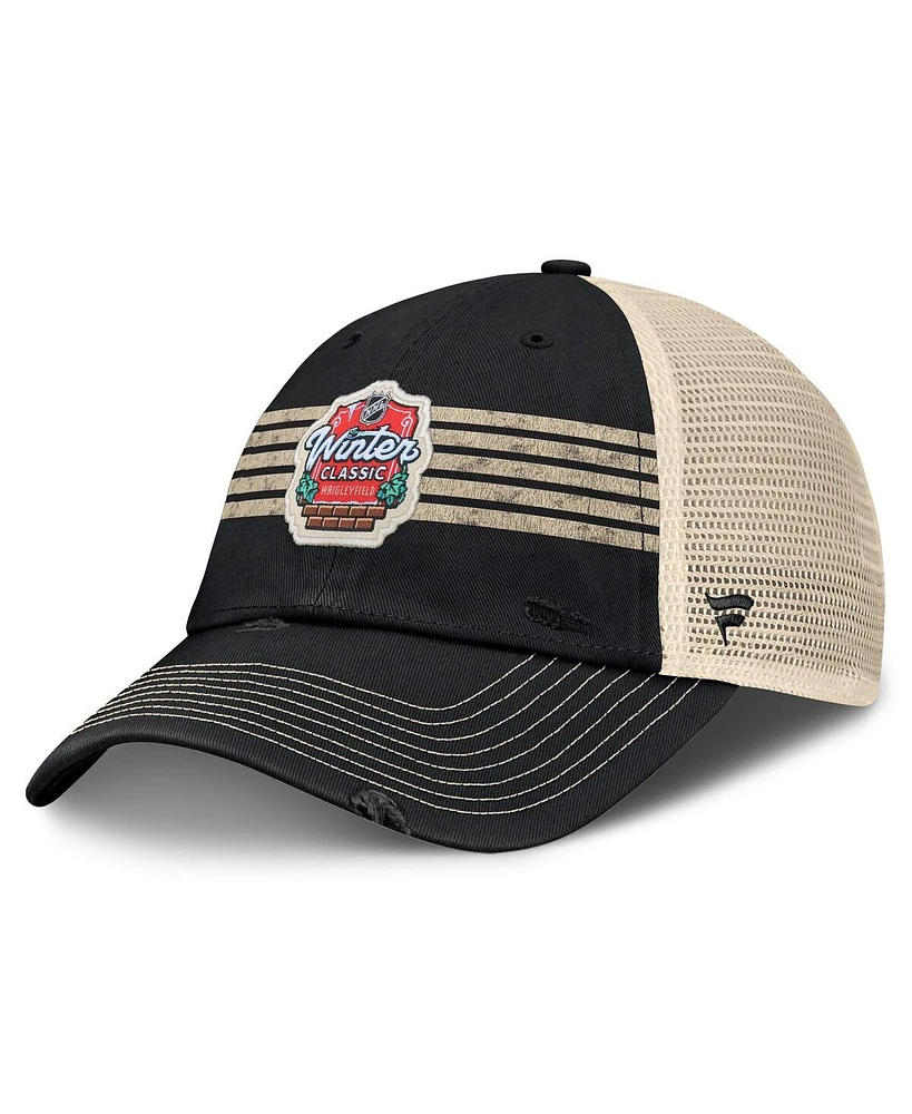 Fanatics Men's Black 2025 Nhl Winter Classic Trucker Adjustable Hat