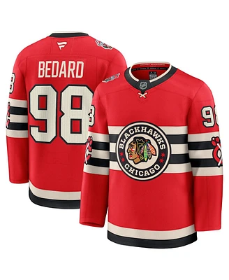 Fanatics Men's Connor Bedard Red Chicago Blackhawks 2025 Nhl Winter Classic Premium Player Jersey