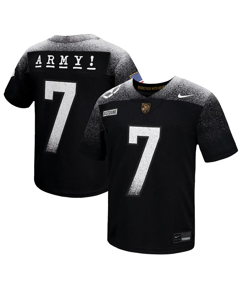 Nike Big Boys and Girls Black Army Knights 2024 Rivalry Collection Alternate Replica Football Jersey