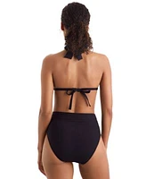 Mimi Flamingo Womens Willow Bikinn Top High Waist Bottoms