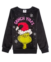 The Grinch Big Girls Vibes Long Sleeve Sweatshirt