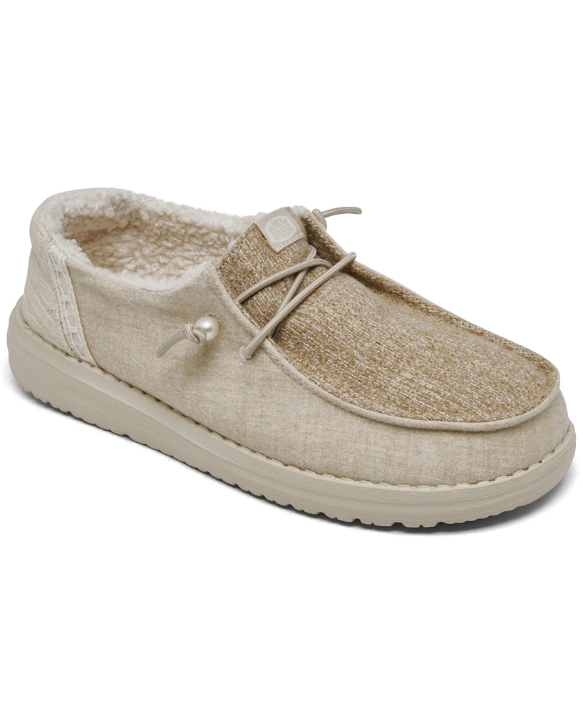 Hey Dude Women's Wendy Brushed Cozy Casual Sneakers