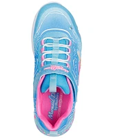 Skechers Toddler Girls' S-Lights: Mermaid Dreams Light-Up Fastening Strap Casual Sneakers from Finish Line