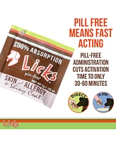 Licks Pill Free Licks Pill-Free Dog Skin and Allergy - Omega 3 Dog Allergy Relief - Dog Vitamins & Supplements for Itch Relief