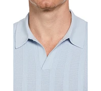Perry Ellis Men's Johnny Collar Stripe Polo Shirt