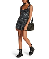 Betsey Johnson Heart Stud Small Satchel Bag