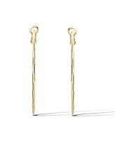 Jessica Simpson Fashion 48.2MM Omega Hoop Earrings - Gold-Tone Finish