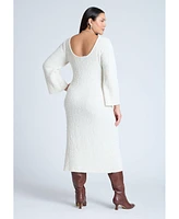 Eloquii Plus Slubby Sweater Dress