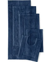 Lands' End Cotton Non-skid Contour Bath Rug