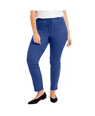 June + Vie Plus Curvie Fit Straight-Leg Jeans