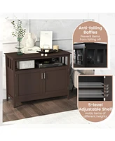 Gouun Modern Practical and Beautiful Wooden Kitchen Lockers with Large Storage Space