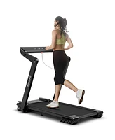 Gymax 4 Hp Folding Treadmill Electric Walking Running Machine w/ Fatigue Button