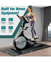 Redliro Treadmill Mat for Hardwood Floors, Non-Slip Gym Equipment Mat, High Density Jump Rope Exercise Bike Fitness Mat