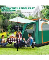 Sugift 6-Person Rain-proof Family Camping Tent with Carry Bag