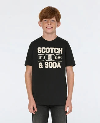 Scotch & Soda Big Boys Short Sleeve Graphic Tee