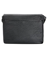 Tommy Hilfiger Men's Pebble Faux-Leather Leo Messenger Bag