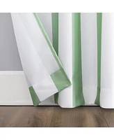 Sun Zero Valencia Cabana Stripe Indoor/Outdoor Uv Protectant Room Darkening Grommet Curtain Panel