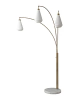 Nova of California Concord 85" 3 Light Switch Arc Floor Lamp