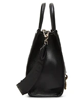 Steve Madden Natural Larry Matelasse Mini Box Tote Bag