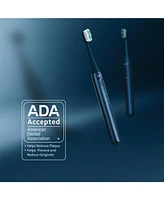 AquaSonic Icon Rechargeable Toothbrush | Magnetic Holder & Slim Travel Case 2 Brushing Modes Smart Timers Modern Convenient