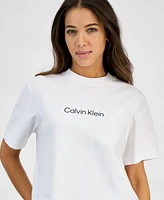 Calvin Klein Jeans Women's Cotton Relaxed-Fit Logo T-Shirt