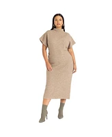 Eloquii Plus Short Sleeve Sweater Dress