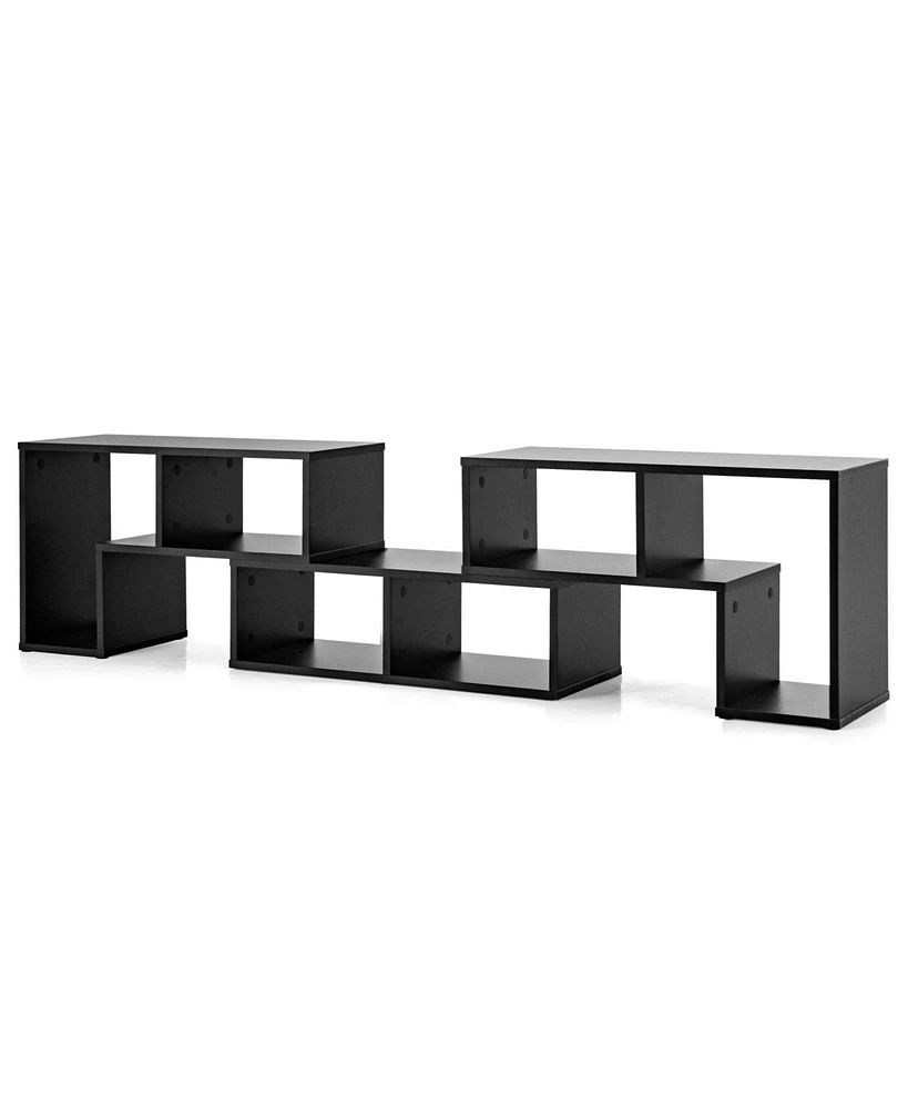 Gouun 3 Pieces Adjustable Tv Stand for TVs up to 65 Inch with Shelves