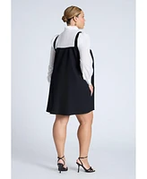 Eloquii Plus Size Ruffle Twofer Mini Dress