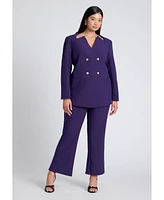 Eloquii Women's Plus Cutaway Neckline Blazer