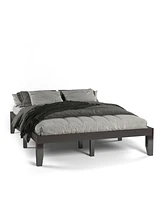 Gouun Queen Size 14 Inch Wooden Bed Mattress Frame