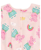 Peppa Pig Girls French Terry Sleeveless Romper