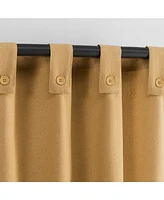 Archaeo Cotton Blend Button Tab Top Curtain