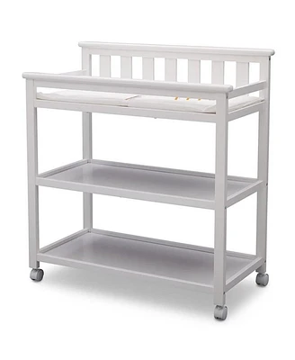 Slickblue Modern Baby's First 2-Shelf Changing Table with Wheels Portable and Convenient