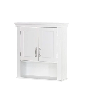 Slickblue Bathroom Wall Cabinet Cupboard with Open Shelf for Storage and Organization