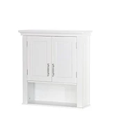 Slickblue Bathroom Wall Cabinet Cupboard with Open Shelf for Storage and Organization