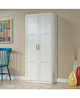 Slickblue Wardrobe Storage Cabinet with 4 Shelves and Panel Doors